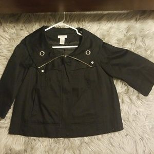 Worthington black 1/3 sleve coat